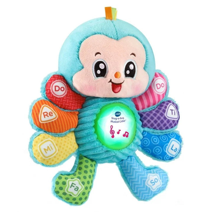 VTECH SNUG-A-BUG MUSICAL CRITTER INFANT TOY WITH LIGHT-UP TUMMY