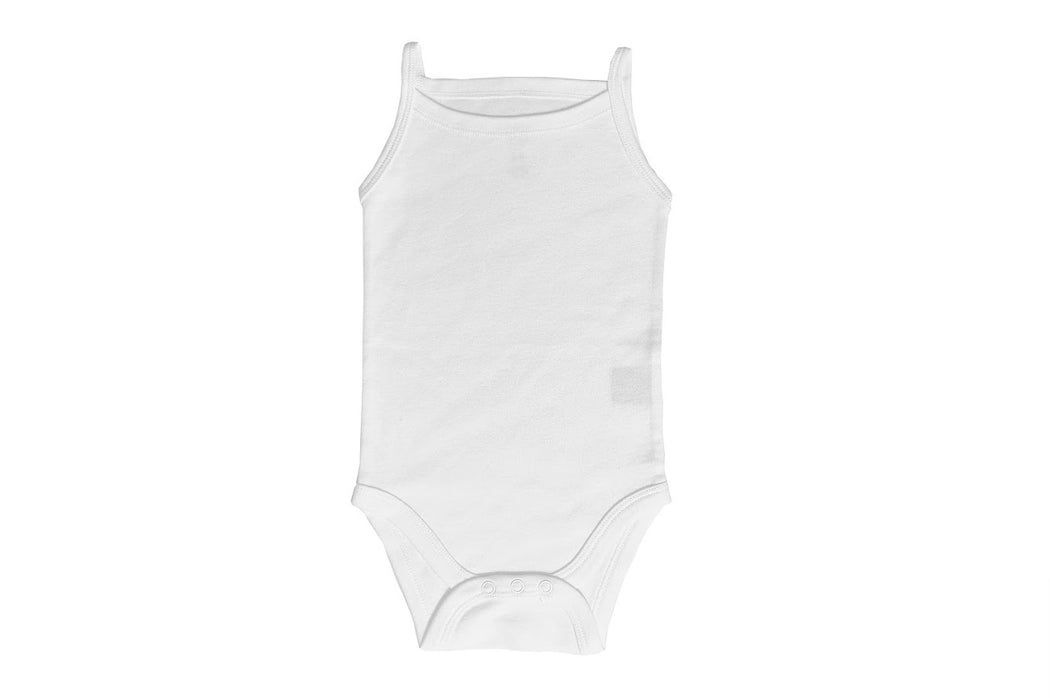 LITTLE PIPERS 3-PACK HUGGABLY SOFT CAMISOLE ONESIES - WHITE UNDERSHIRTS LITTLE PIPERS