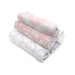 WASH CLOTHS 6PK SINGLE PLY GIRL