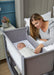 Shnuggle Air Lite Bedside Bassinet | Infant Crib | Height Adjustable Baby Bed with Mattress Cribs M4A