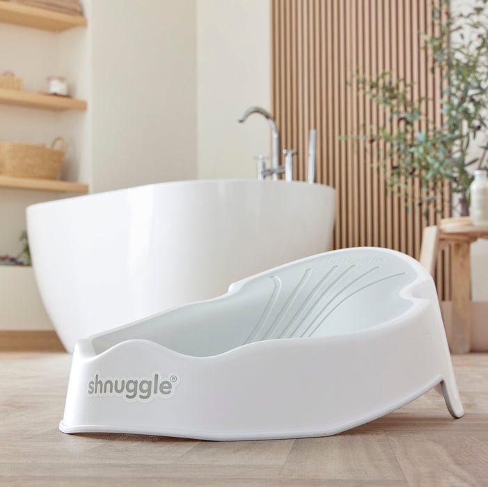 Shnuggle Newborn Baby Bath Support | Ergonomic, Non-Slip & Quick-Dry | From 0-3 months Bath M4A