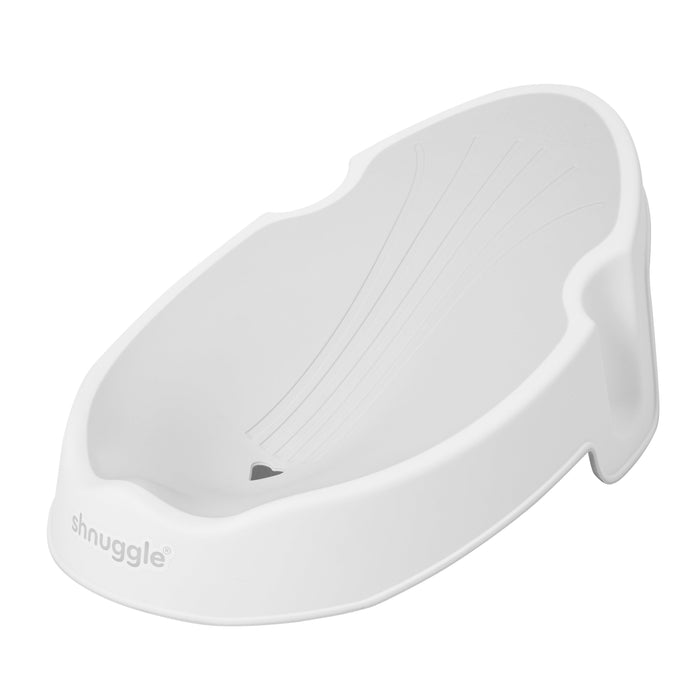Shnuggle Newborn Baby Bath Support | Ergonomic, Non-Slip & Quick-Dry | From 0-3 months White grey Bath M4A