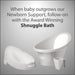 Shnuggle Newborn Baby Bath Support | Ergonomic, Non-Slip & Quick-Dry | From 0-3 months Bath M4A