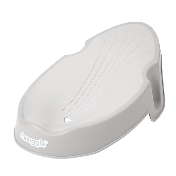 Shnuggle Newborn Baby Bath Support | Ergonomic, Non-Slip & Quick-Dry | From 0-3 months Taupe Bath M4A