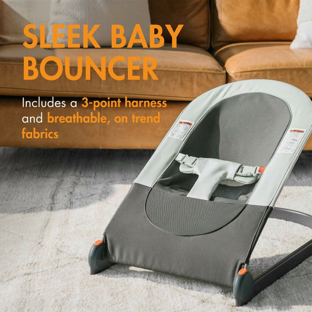 BOON SLANT™ PORTABLE BABY BOUNCER - GRAY