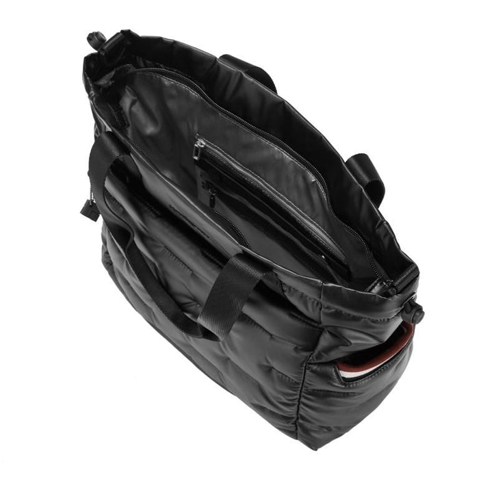 HEDGREN COCOON PUFFER BLK BAG