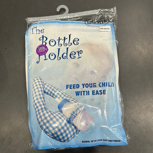 BOTTLE HOLDER BLUE GINGHAM