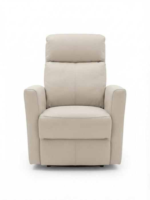 LEATHER ITALIA INMAN LEATHER SWIVEL GLIDER RECLINER EFFICIENT SIZE CHAIR