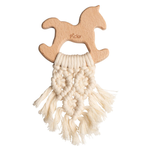 PICKY - MACRAME ROCKING HORSE TEETHER