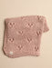 Baby Blanket Hand-Knitted Pointelle Blush Anzy Home