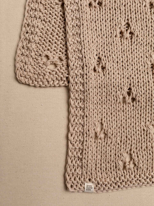 Baby Blanket Hand-Knitted Pointelle Anzy Home