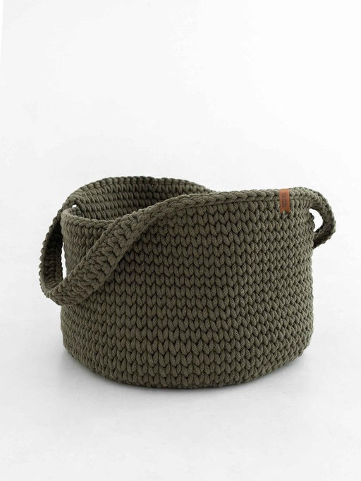Basket Round with Handles Recycled Baskets Anzy Home