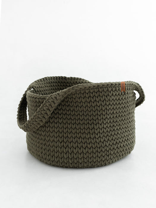 Basket Round with Handles Recycled Baskets Anzy Home