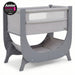 Shnuggle Air Lite Bedside Bassinet | Infant Crib | Height Adjustable Baby Bed with Mattress Gray Cribs M4A