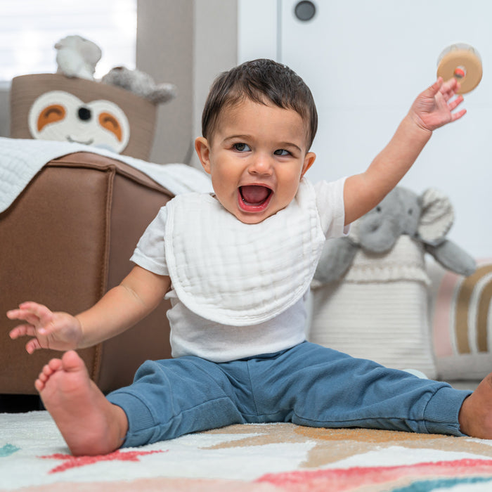 Muslin Bibs by Comfy Cubs - White Bibs Comfy Cubs