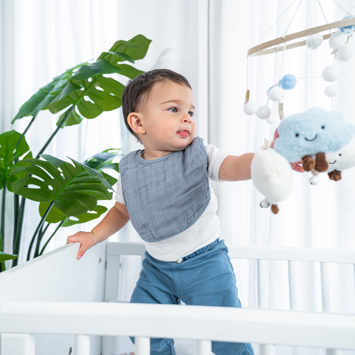 Muslin Bibs by Comfy Cubs - Pacific Blue Bibs Comfy Cubs