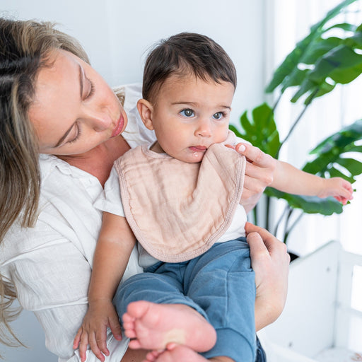 Muslin Bibs by Comfy Cubs - Blush Bibs Comfy Cubs