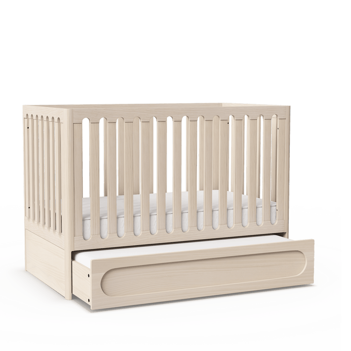 LULLA & LULLI 3-IN-1 CONVERTIBLE CRIB AND TRUNDLE CRIB HUSHCRIB