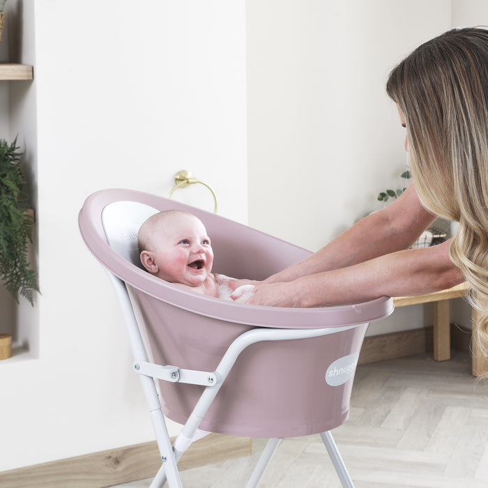 Shnuggle Baby Bath | Newborn baby bath Support with Bum Bump | Compact Bathtub for babies | Bath Seat Suitable from Birth Bath M4A