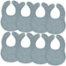 Muslin Bibs by Comfy Cubs - Pacific Blue Pack Of 8 Bibs Comfy Cubs