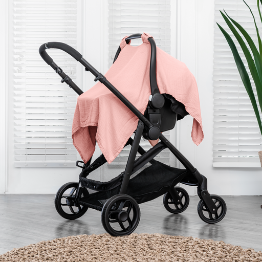 Baby Car Seat Cover in Bold Blush Car Seat Cover Comfy Cubs