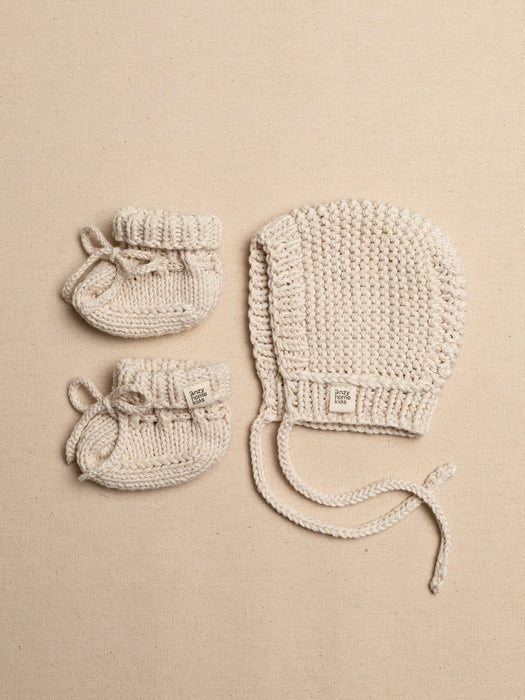 Bonnet & Booties Set Boho Ivory Baby & Toddler Anzy Home