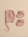 Bonnet & Booties Set Pointelle