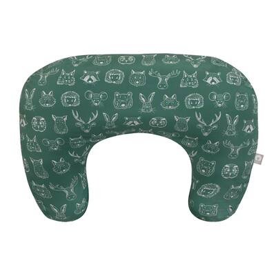 BOPPY NURSING PILLOW . GREEN ANIMAL NURSING BOPPY