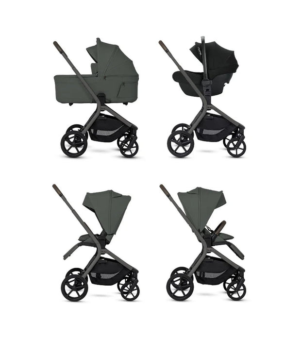 SILVER CROSS BREEZ COMPACT STROLLER + FOLDING BASSINET BUNDLE