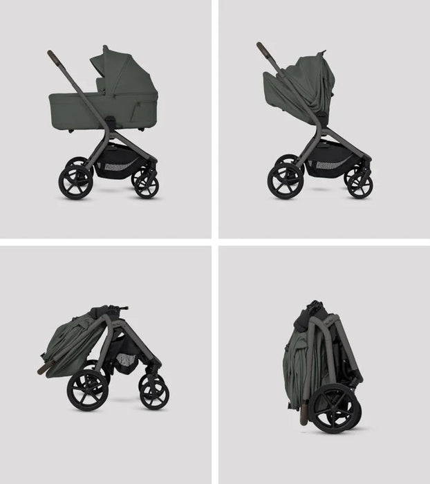 SILVER CROSS BREEZ COMPACT STROLLER + FOLDING BASSINET BUNDLE