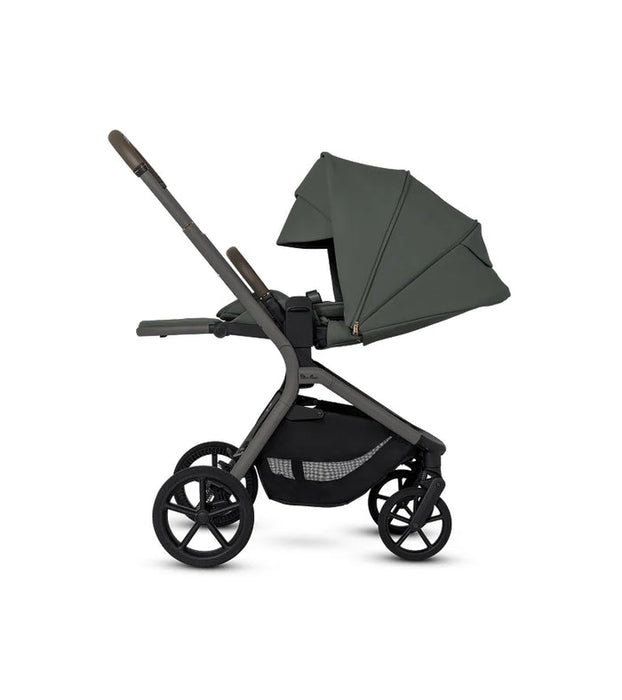 SILVER CROSS BREEZ COMPACT STROLLER + FOLDING BASSINET BUNDLE