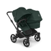 BUGABOO DONKEY 6 DUO STROLLER - COMPLETE SET (2 SEATS AND 1 BASSINET) . FERN GREEN DOUBLE STROLLER BUGABOO