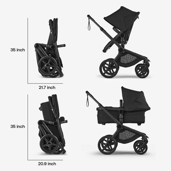 BUGABOO FOX 5 RENEW BASSINET AND SEAT STROLLER COMPLETE FULL-SIZE STROLLER