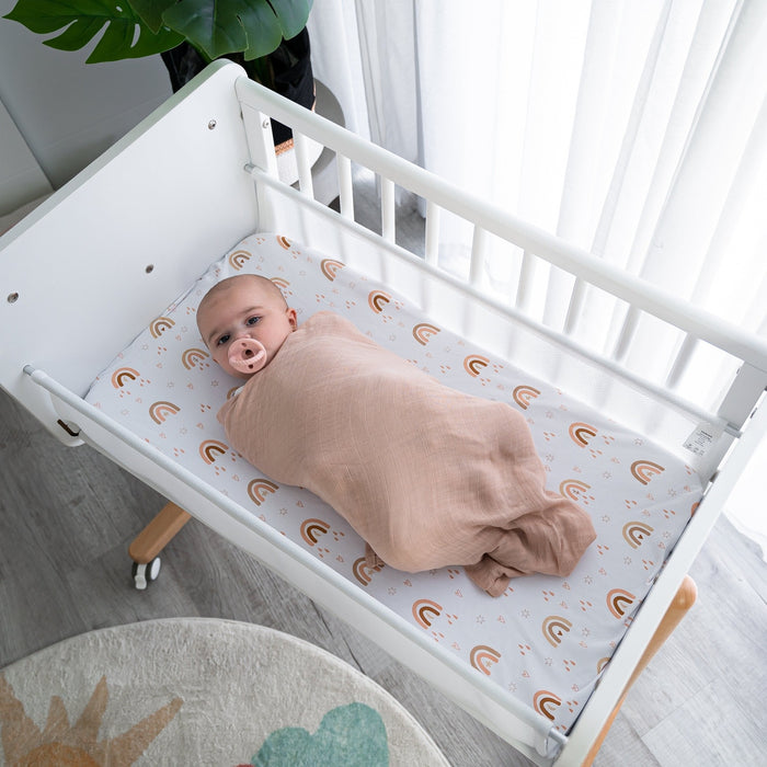 Muslin Swaddle Blankets, 4 Pack by Comfy Cubs - Pacific, Cedar, Sage, Blush Swaddles Comfy Cubs