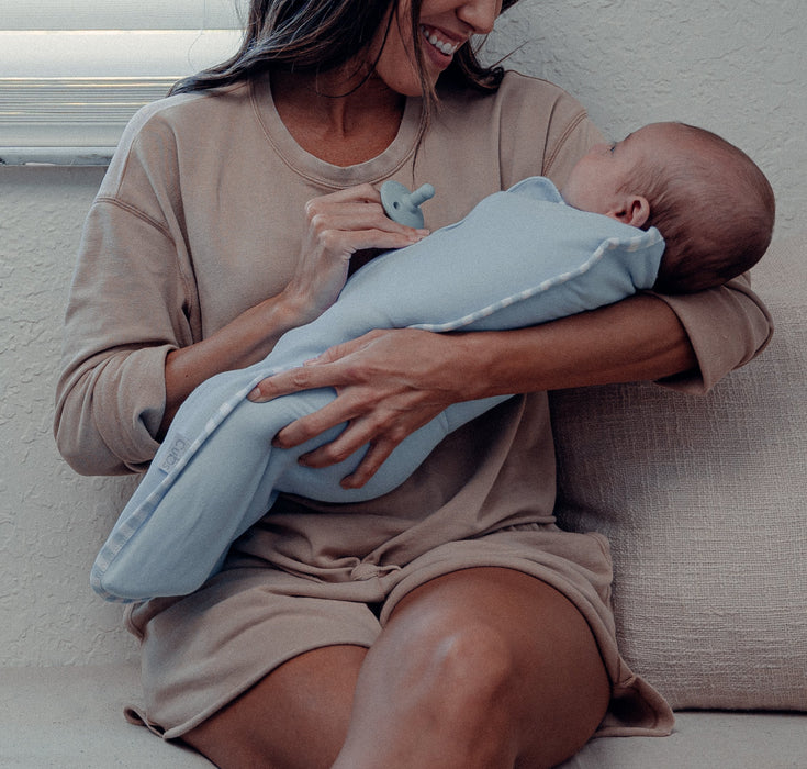 Easy Zipper Swaddle Blankets by Comfy Cubs - Blue Swaddles Comfy Cubs