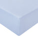 ABSTRACT FITTED SHEET BABY BLUE SOLID FOR REGULAR CRIB - 28"X52"