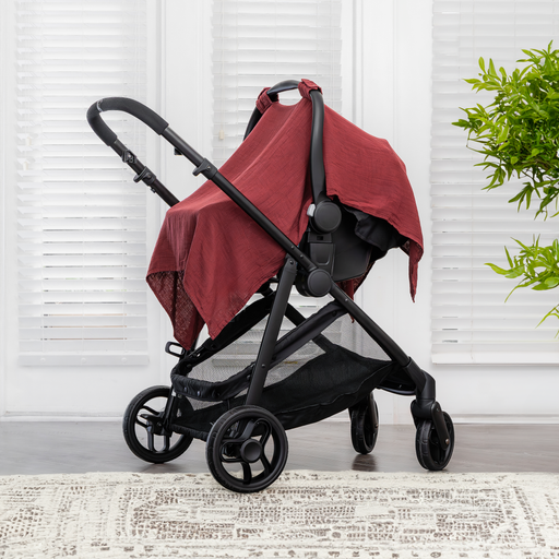 Baby Car Seat Cover by Comfy Cubs - Wine Car Seat Cover Comfy Cubs