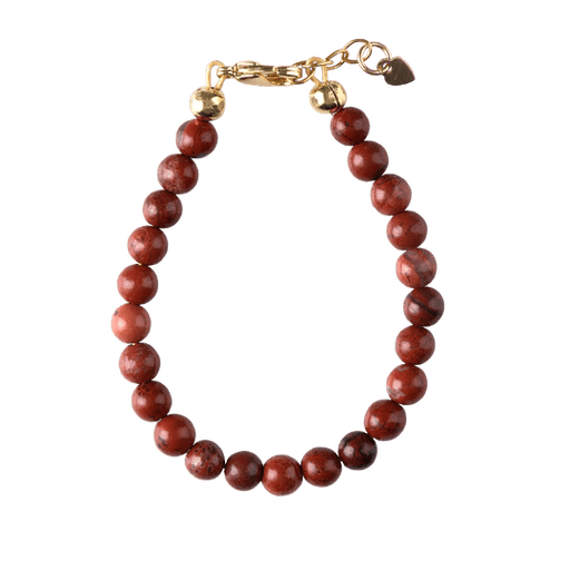 PICKY RED JASPER BEAD BRACELET