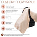 Baby Car Seat Cover by Comfy Cubs - Blush Car Seat Cover Comfy Cubs