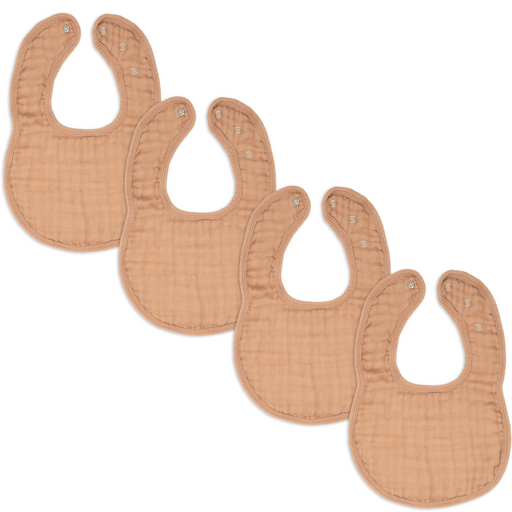 Muslin Bibs by Comfy Cubs - Caramel Pack Of 4 Bibs Comfy Cubs