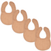 Muslin Bibs by Comfy Cubs - Caramel Pack Of 4 Bibs Comfy Cubs