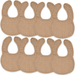 Muslin Bibs by Comfy Cubs - Cedar Pack Of 8 Bibs Comfy Cubs