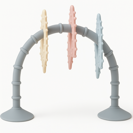 Stick 'n' Play Sensory Star Toy and Teether | For Baths, Highchairs and more Baby Activity Toys, Teethers M4A