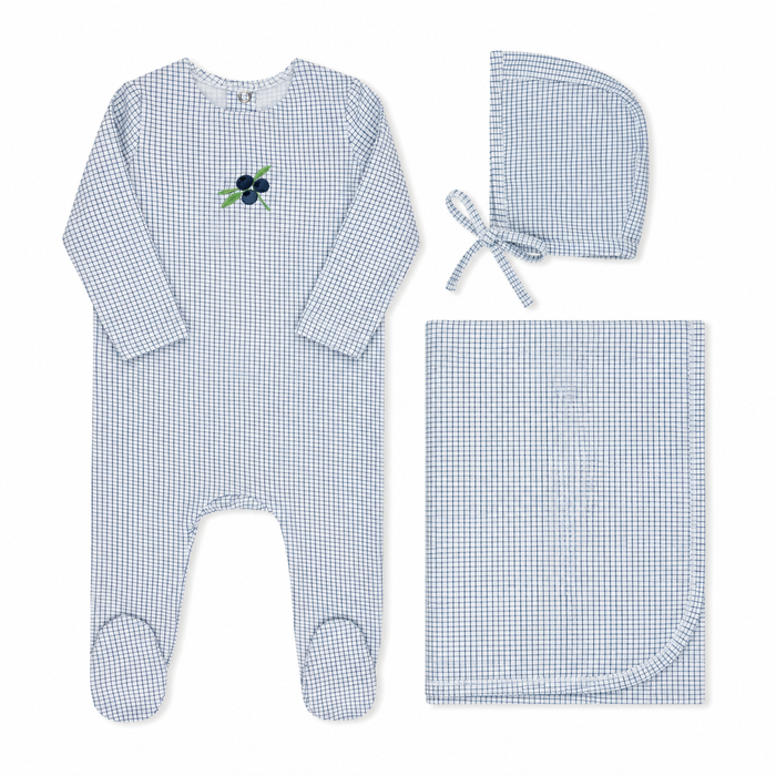Checked  Layette Set
