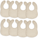 Muslin Bibs by Comfy Cubs - Sand Pack Of 8 Bibs Comfy Cubs
