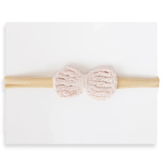 ADORA CROCHET PETITE HEADBAND . PALE BLUSH HEADBAND ADORA BABY GIFTS