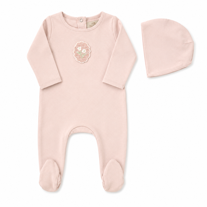 Crochet Applique (Cotton) Footie