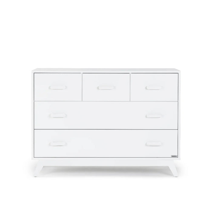 DADADA SOHO 5-DRAWER NURSERY DRESSER . WHITE FURNITURE DADADA