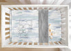 HIBERNATE BABY - PORTABLE MINI-CRIB SET (24"X38") . BUNNY - BLUE CRIB SET HIBERNATE BABY