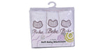 3PK WASHCLOTHS WHITE